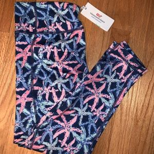 NWT Vineyard Vines starfish reversible leggings